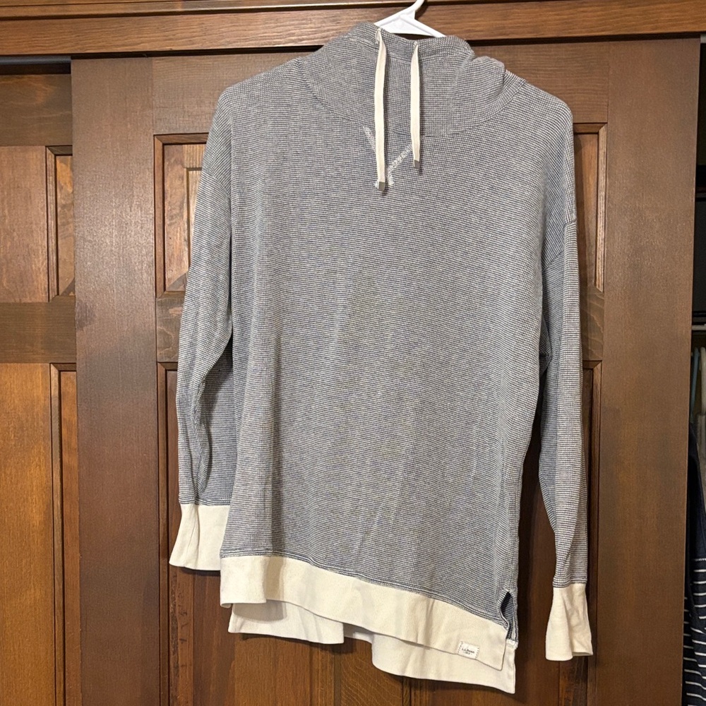 L.L. Bean Black and White Knit Sweater